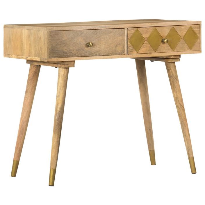 Table console 89x44x75 cm Bois de manguier massif - Photo n°1