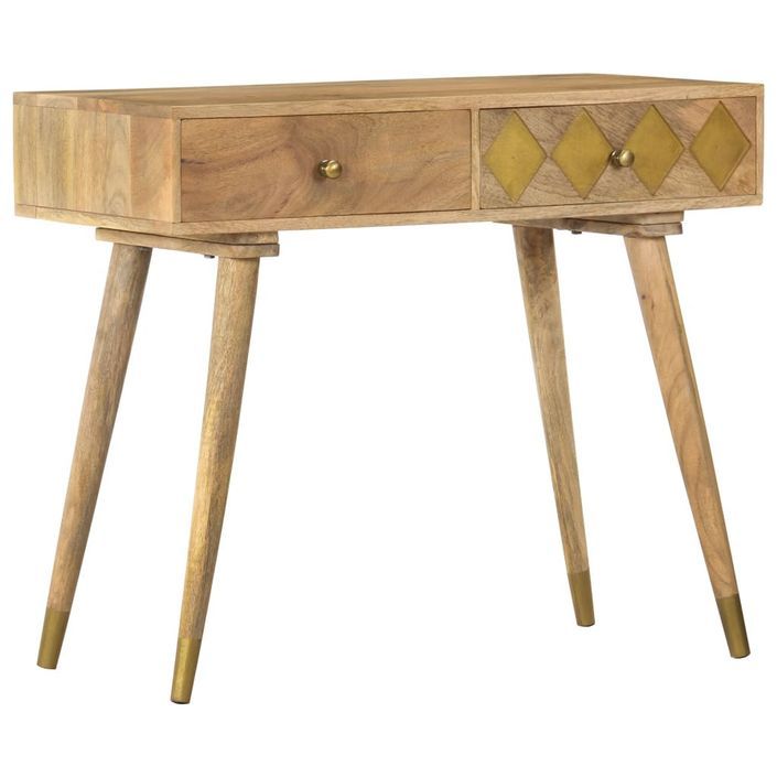 Table console 89x44x75 cm Bois de manguier massif - Photo n°12