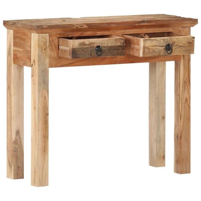 Table console 90,5x30x75 cm Bois d'acacia et de récupération - Photo n°5