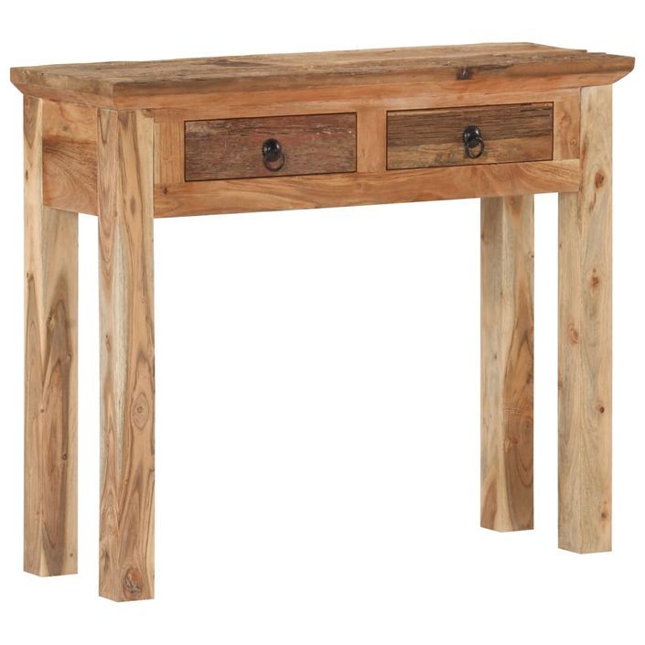 Table console 90,5x30x75 cm Bois d'acacia et de récupération - Photo n°10