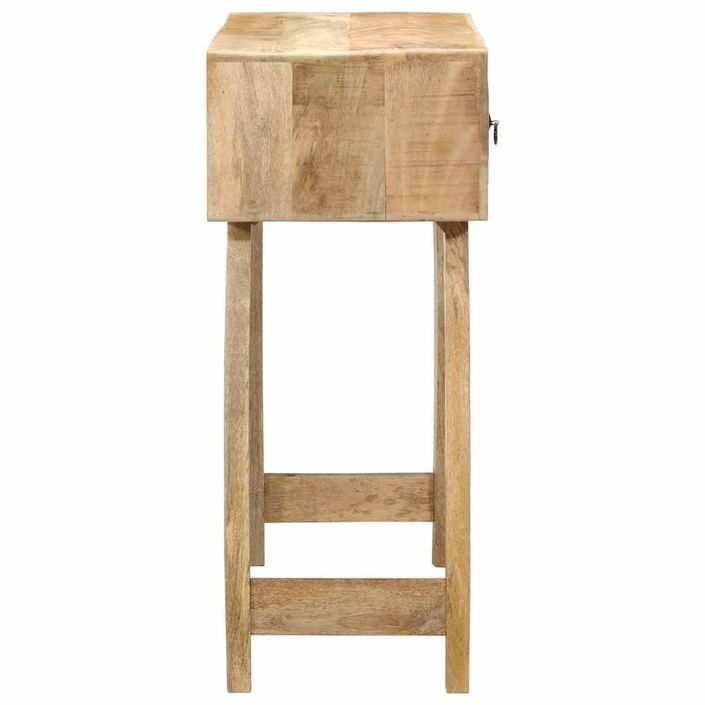 Table console 90x32x75 cm bois massif de manguier brut - Photo n°3