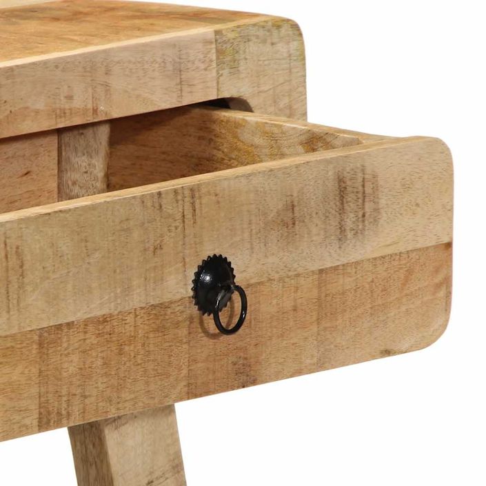 Table console 90x32x75 cm bois massif de manguier brut - Photo n°7
