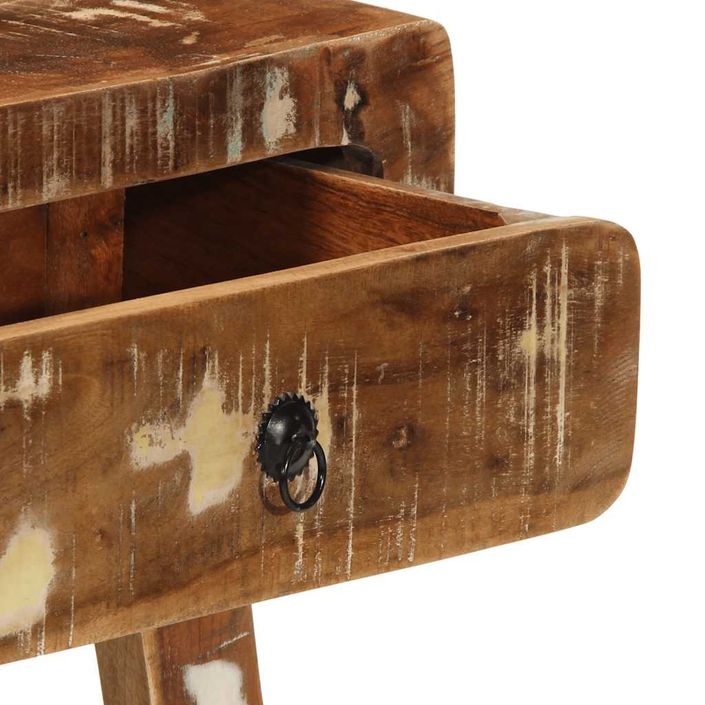 Table console 90x32x75 cm bois massif de récupération - Photo n°7