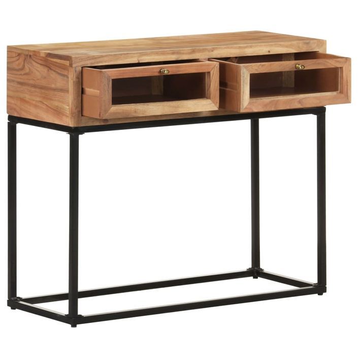 Table console 90x35x76 cm Bois d'acacia massif 3 - Photo n°5