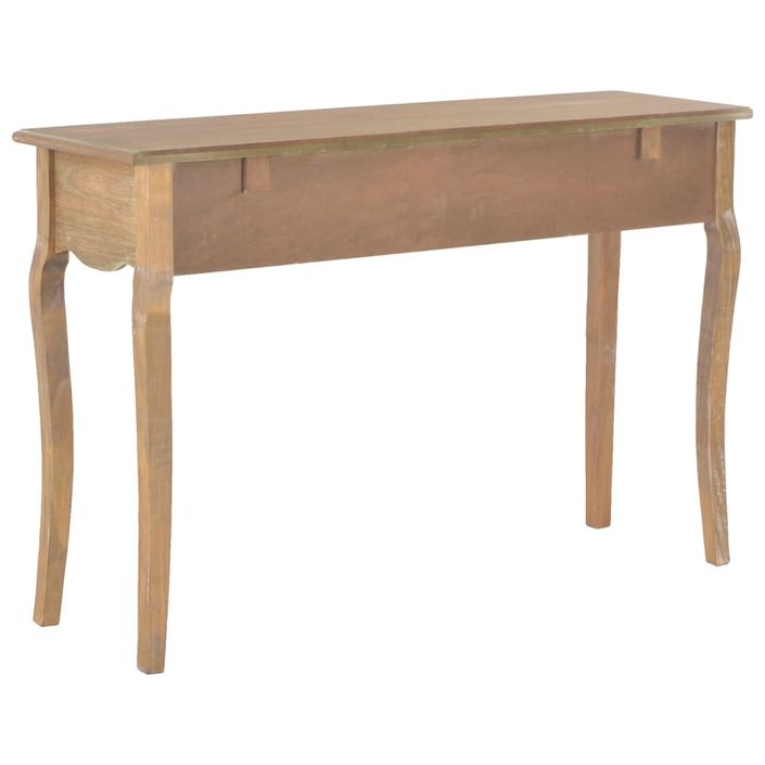 Table console avec 2 tiroirs 110x35x76 cm bois d'ingénierie - Photo n°4