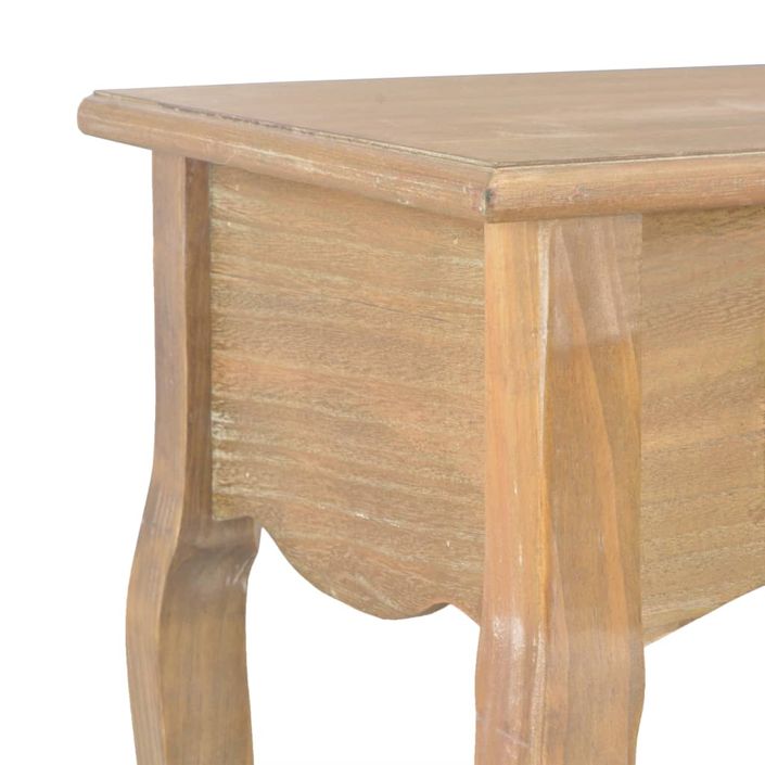 Table console avec 2 tiroirs 110x35x76 cm bois d'ingénierie - Photo n°6