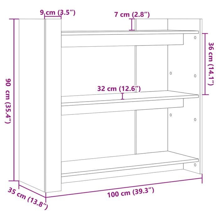 Table console blanc 100x35x90 cm bois d’ingénierie - Photo n°8