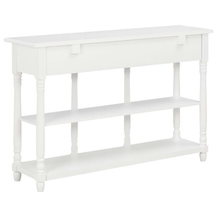 Table console Blanc 120x30x76 cm MDF - Photo n°3