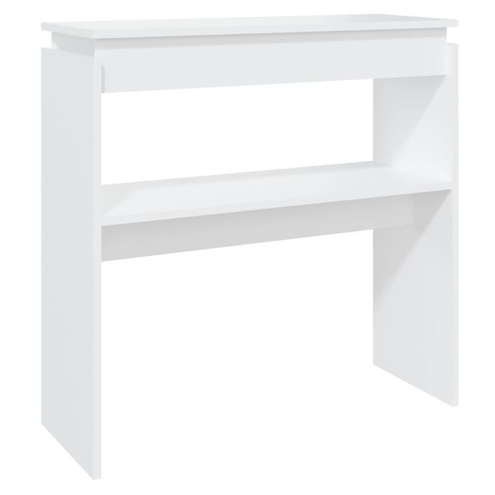 Table console Blanc 80x30x80 cm - Photo n°1
