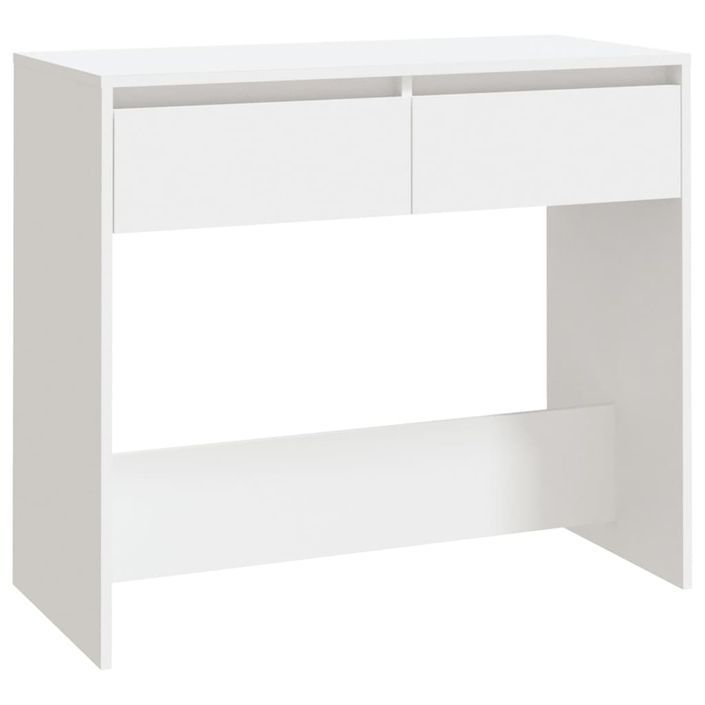 Table console Blanc 89x41x76,5 cm Acier - Photo n°2