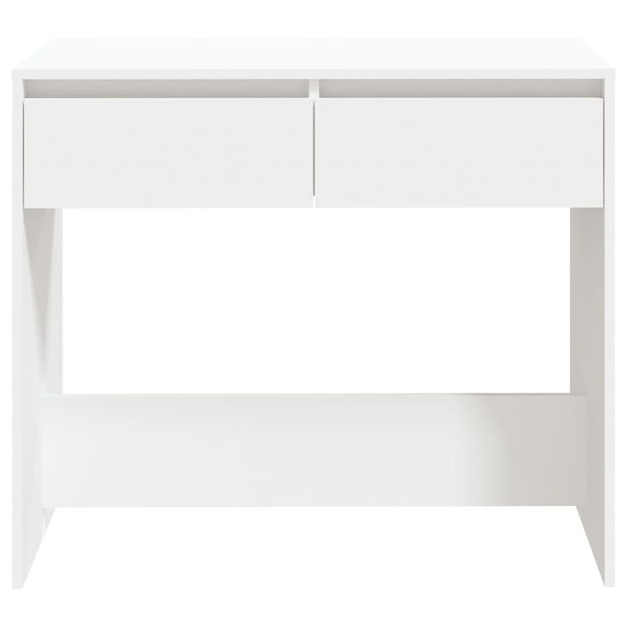 Table console Blanc 89x41x76,5 cm Acier - Photo n°5