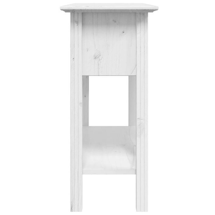 Table console BODO blanc 90x34,5x73 cm bois de pin massif - Photo n°5