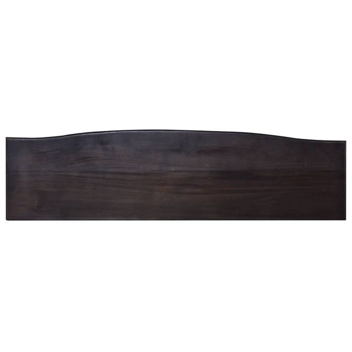 Table console Café noir clair 120x30x75 cm Bois d'acajou solide - Photo n°6