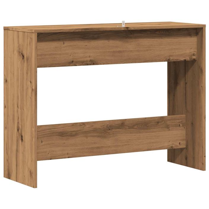 Table console chêne artisanal 100x35x76,5 cm bois d'ingénierie - Photo n°6