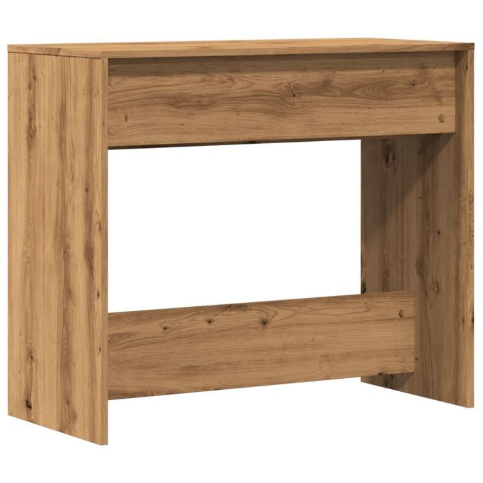 Table console chêne artisanal 89x41x76,5 cm bois d'ingénierie - Photo n°7