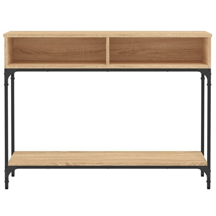 Table console chêne sonoma 100x30,5x75 cm bois d'ingénierie - Photo n°5