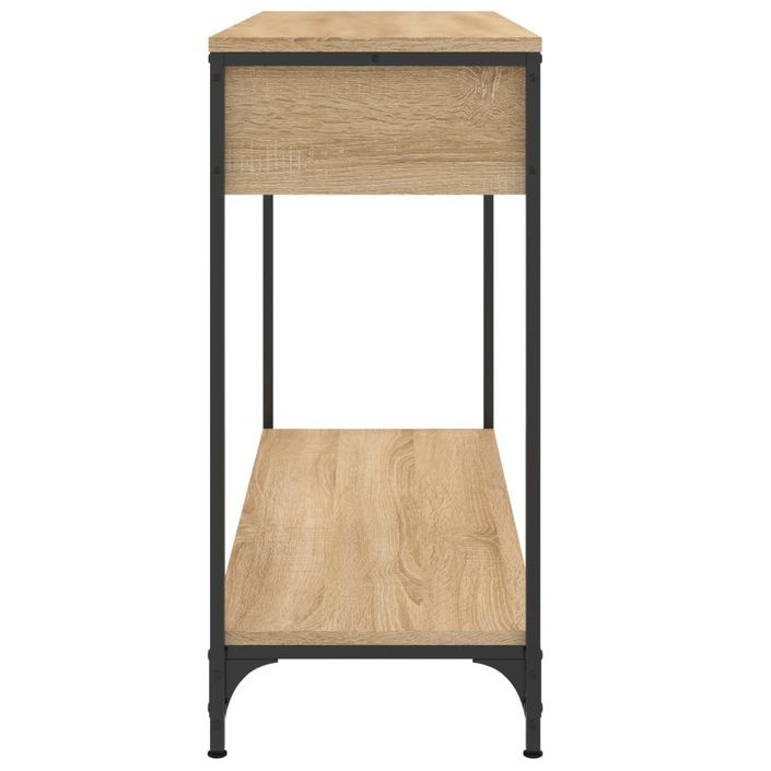 Table console chêne sonoma 100x34,5x75 cm bois d'ingénierie - Photo n°7