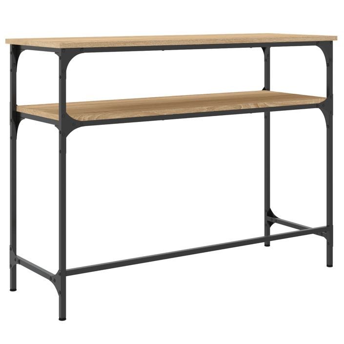 Table console chêne sonoma 100x35,5x75 cm bois d'ingénierie - Photo n°6