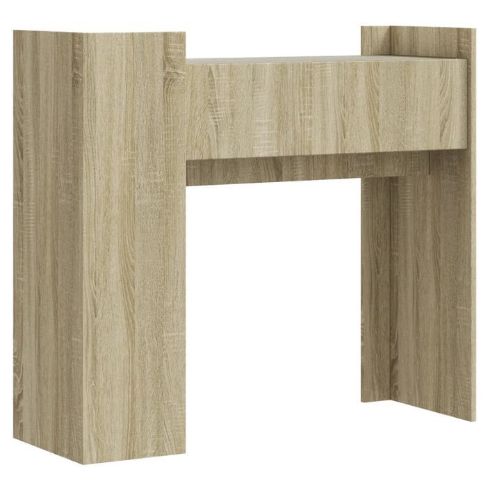 Table console chêne sonoma 100x35x90 cm bois d'ingénierie - Photo n°6