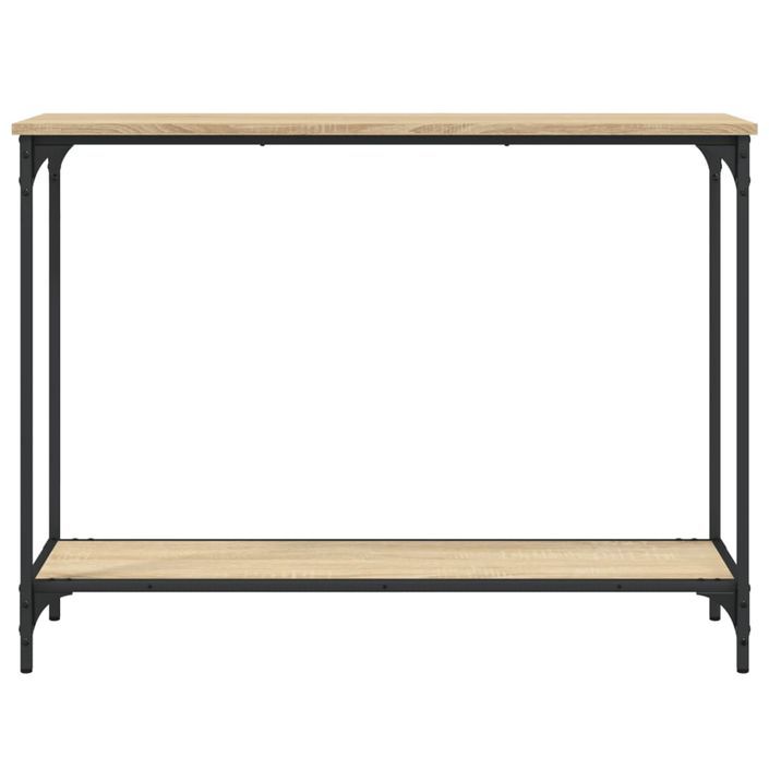Table console chêne sonoma 101x30,5x75 cm bois d'ingénierie - Photo n°4