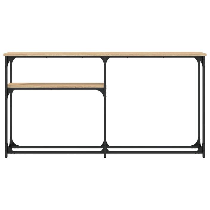 Table console chêne sonoma 145x22,5x75 cm bois d'ingénierie - Photo n°4