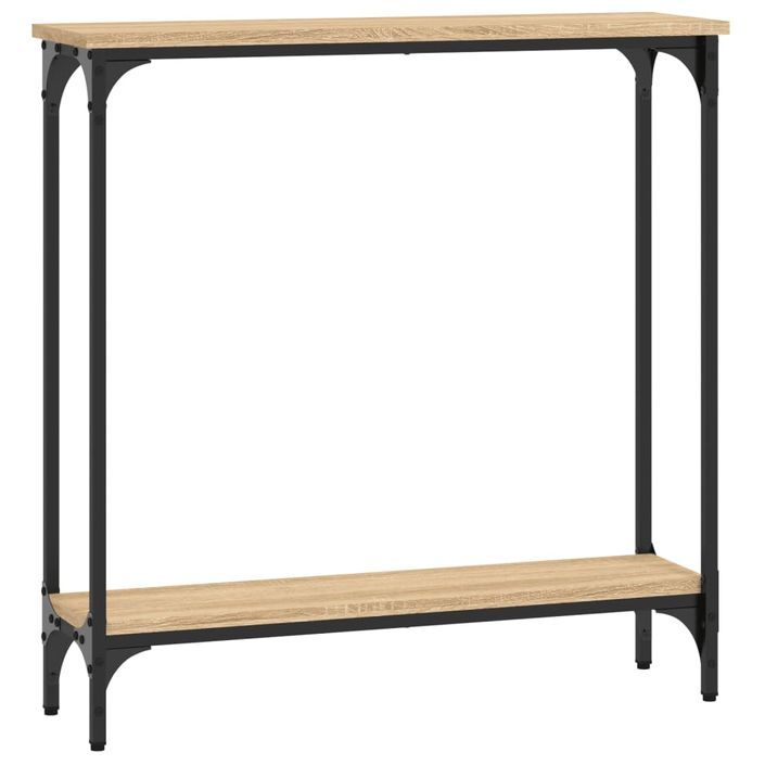 Table console chêne sonoma 75x22,5x75 cm bois d'ingénierie - Photo n°1
