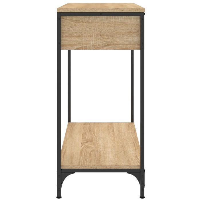 Table console chêne sonoma 75x34,5x75 cm bois d'ingénierie - Photo n°7