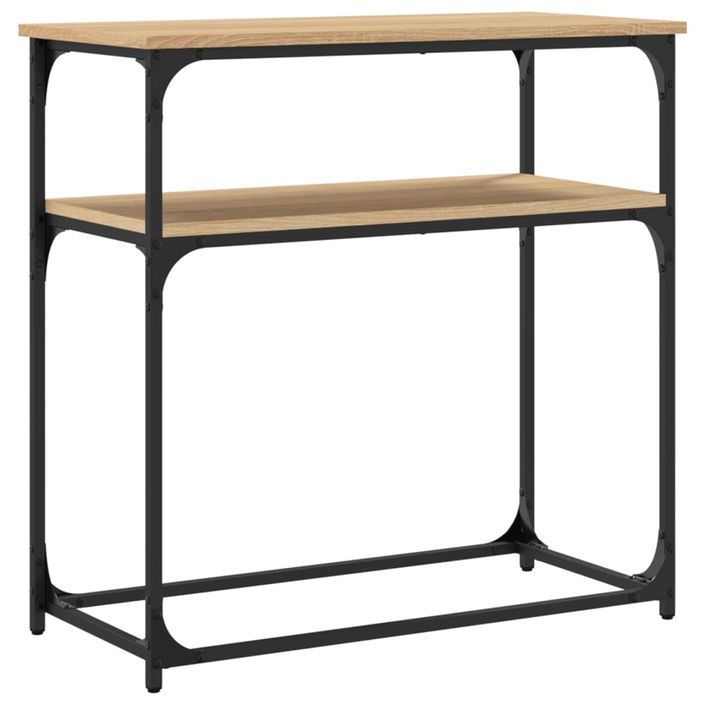 Table console chêne sonoma 75x35,5x75 cm bois d'ingénierie - Photo n°6