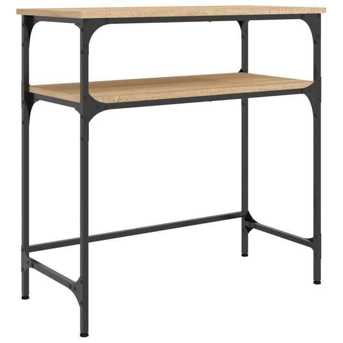Table console chêne sonoma 75x35,5x75 cm bois d'ingénierie - Photo n°1