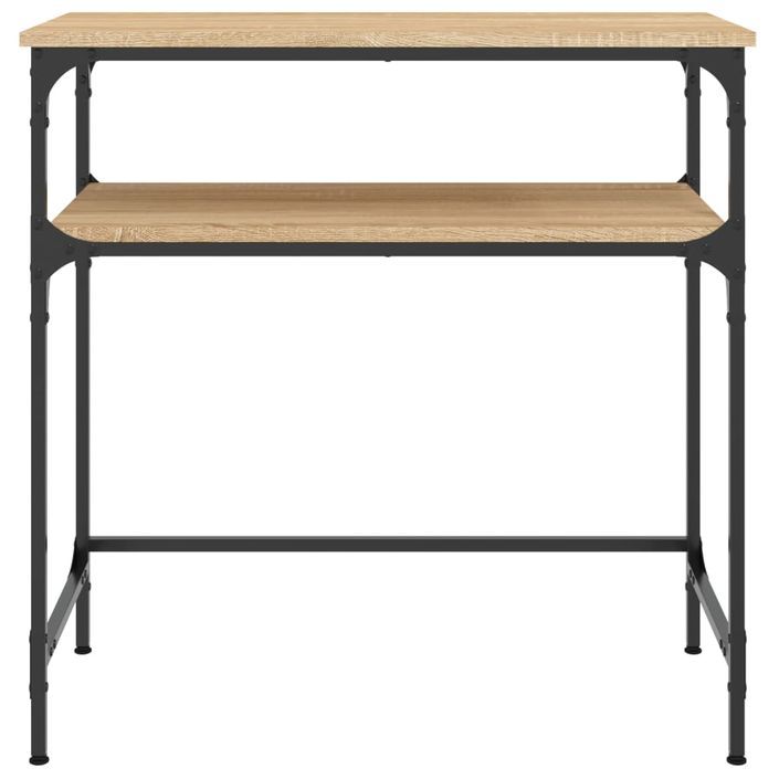 Table console chêne sonoma 75x35,5x75 cm bois d'ingénierie - Photo n°4