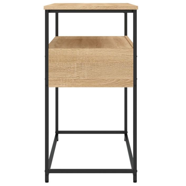 Table console chêne sonoma 75x40x75 cm bois d'ingénierie - Photo n°7