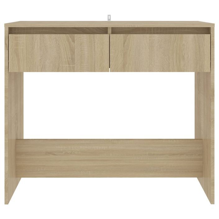 Table console chêne sonoma 89x41x76,5 cm bois d'ingénierie - Photo n°5