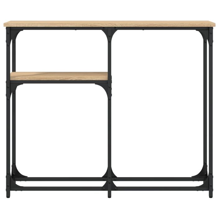 Table console chêne sonoma 90x22,5x75 cm bois d'ingénierie - Photo n°4