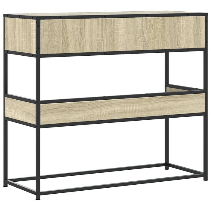 Table console chêne sonoma 90x35x80 cm bois d'ingénierie - Photo n°6