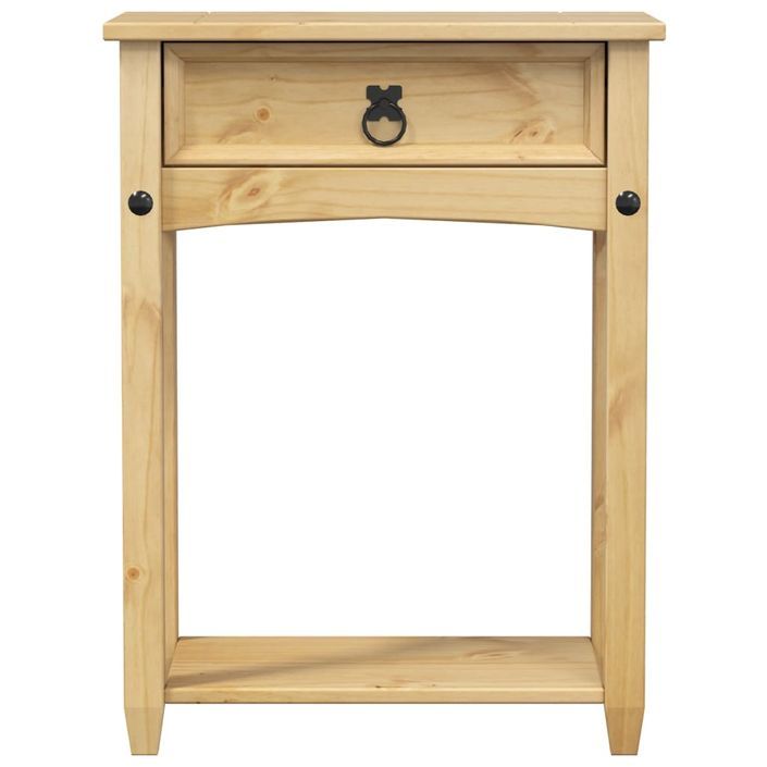 Table console Corona 55x35x73 cm bois de pin massif - Photo n°4