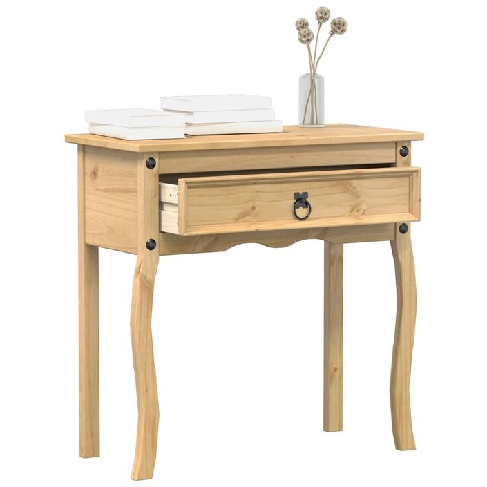 Table console Corona 73x35x73 cm bois de pin massif - Photo n°1