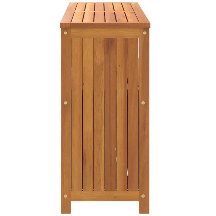 Table console de jardin 110x35x75 cm bois massif d'acacia - Photo n°5