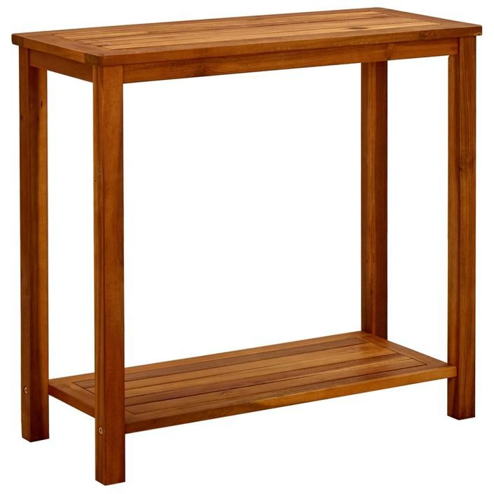 Table console de jardin 80x35x75 cm Bois d'acacia solide - Photo n°1