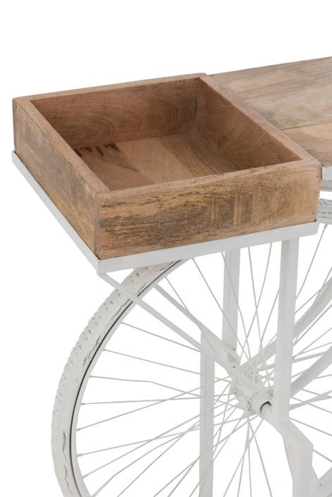 Table console vélo bois de manguier Selena L 185 cm - Photo n°6
