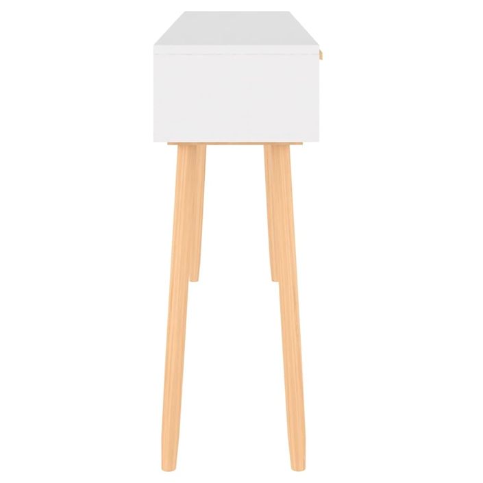Table console en bois 3 tiroirs en Rotin naturel 105 cm - Modèle Kaliga - Photo n°3