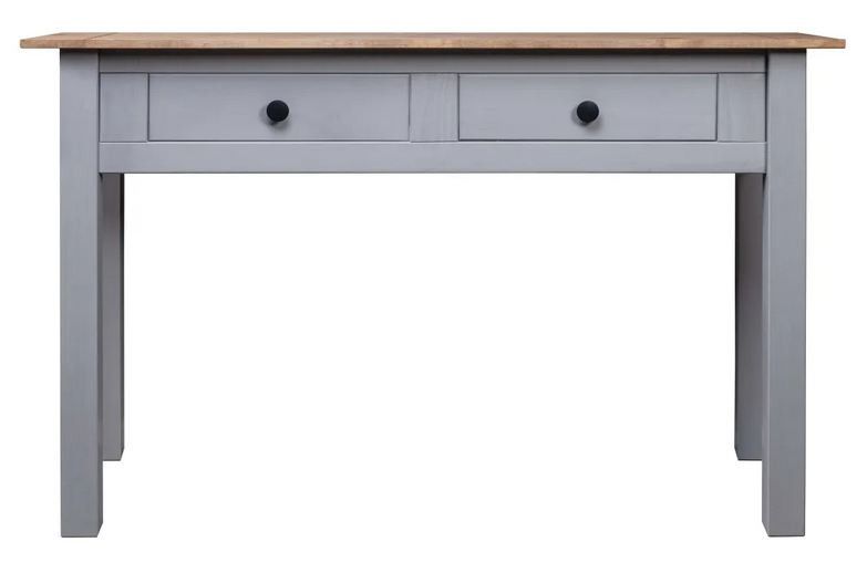 Table console en bois de pin massif Autika 110 cm – Élégance rustique et polyvalence - Photo n°2