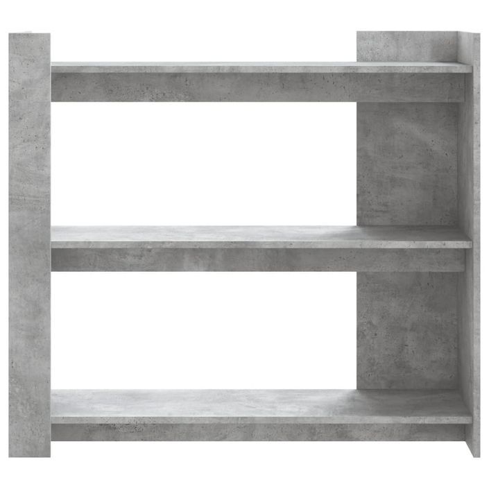 Table console gris béton 100x35x90 cm bois d'ingénierie - Photo n°4