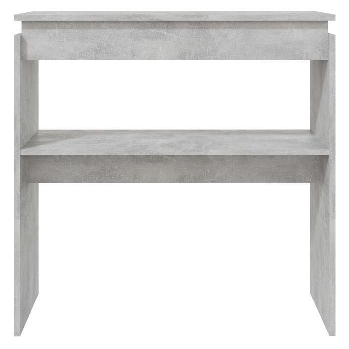 Table console Gris béton 80x30x80 cm - Photo n°4