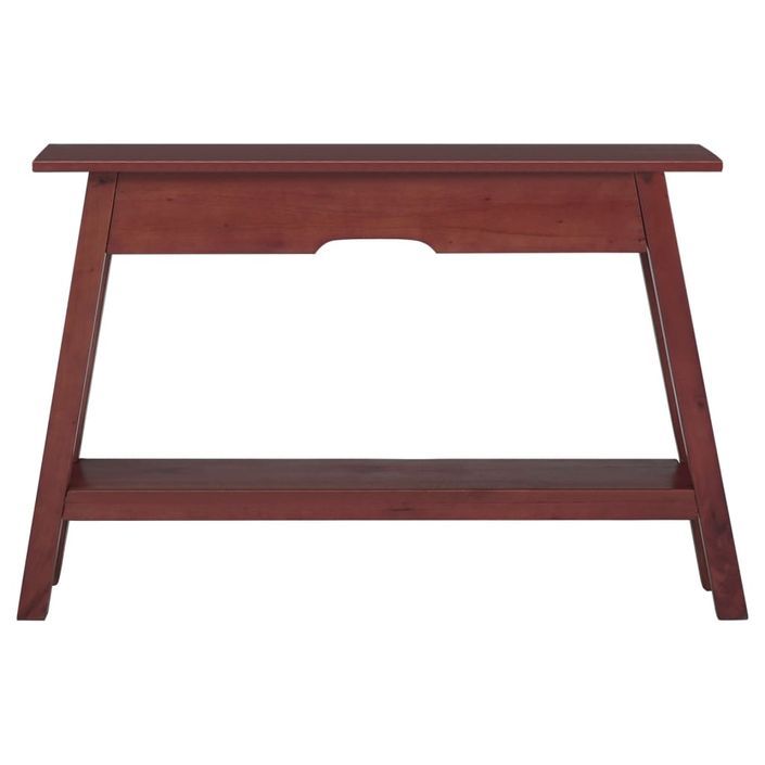 Table console marron 110x30x75 cm bois massif d'acajou - Photo n°2