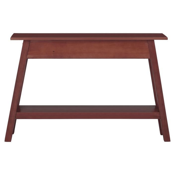 Table console marron 110x30x75 cm bois massif d'acajou - Photo n°5
