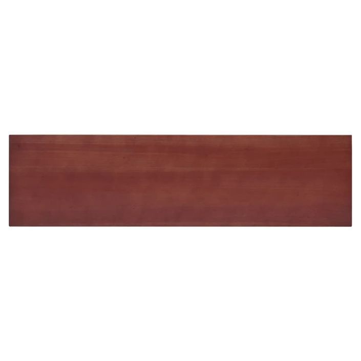 Table console marron 110x30x75 cm bois massif d'acajou - Photo n°6