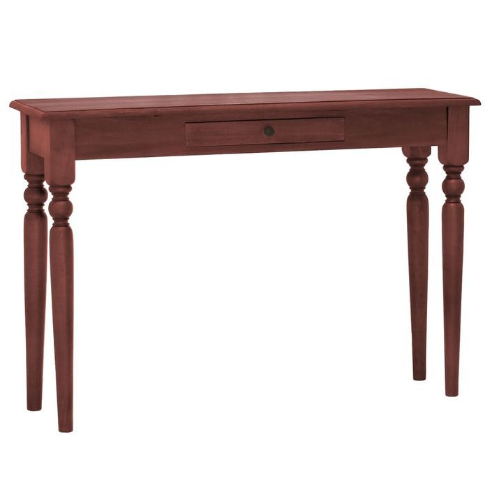 Table console Marron classique 110x30x75cm Bois d'acajou massif - Photo n°1