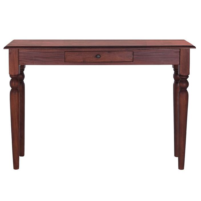 Table console Marron classique 110x30x75cm Bois d'acajou massif - Photo n°2