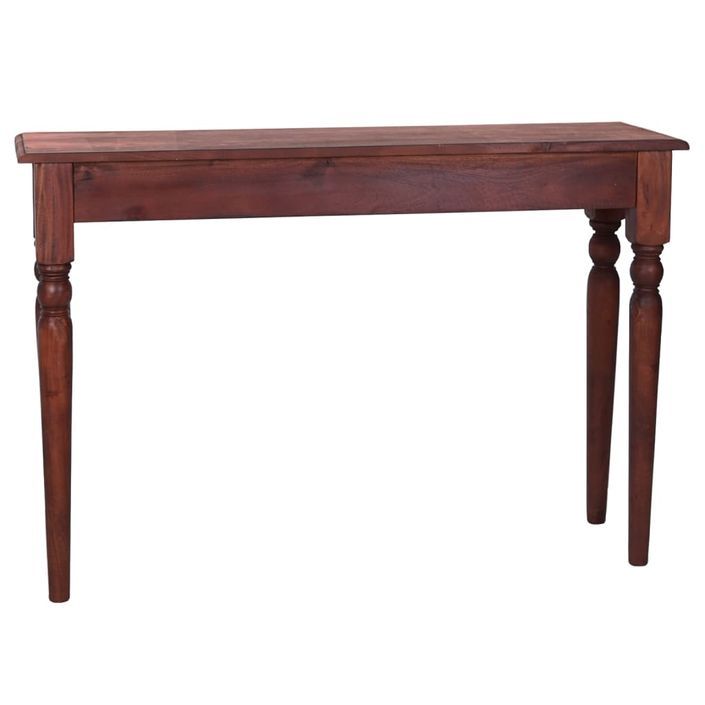 Table console Marron classique 110x30x75cm Bois d'acajou massif - Photo n°4