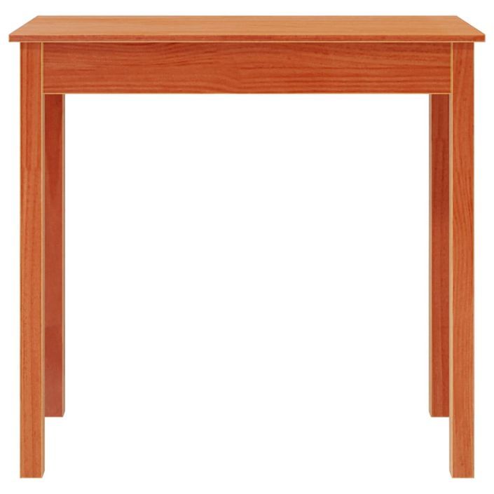 Table console marron miel 80x40x75 cm bois massif de pin - Photo n°5